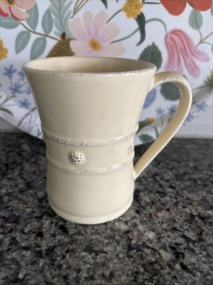 Juliska Ceramics Berry and Thread Light Yellow Mug  Small Chip On Bottom