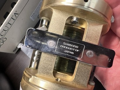 Shimano Calcutta 400 Fishing Reel Gold Aluminum Box Guide Tool