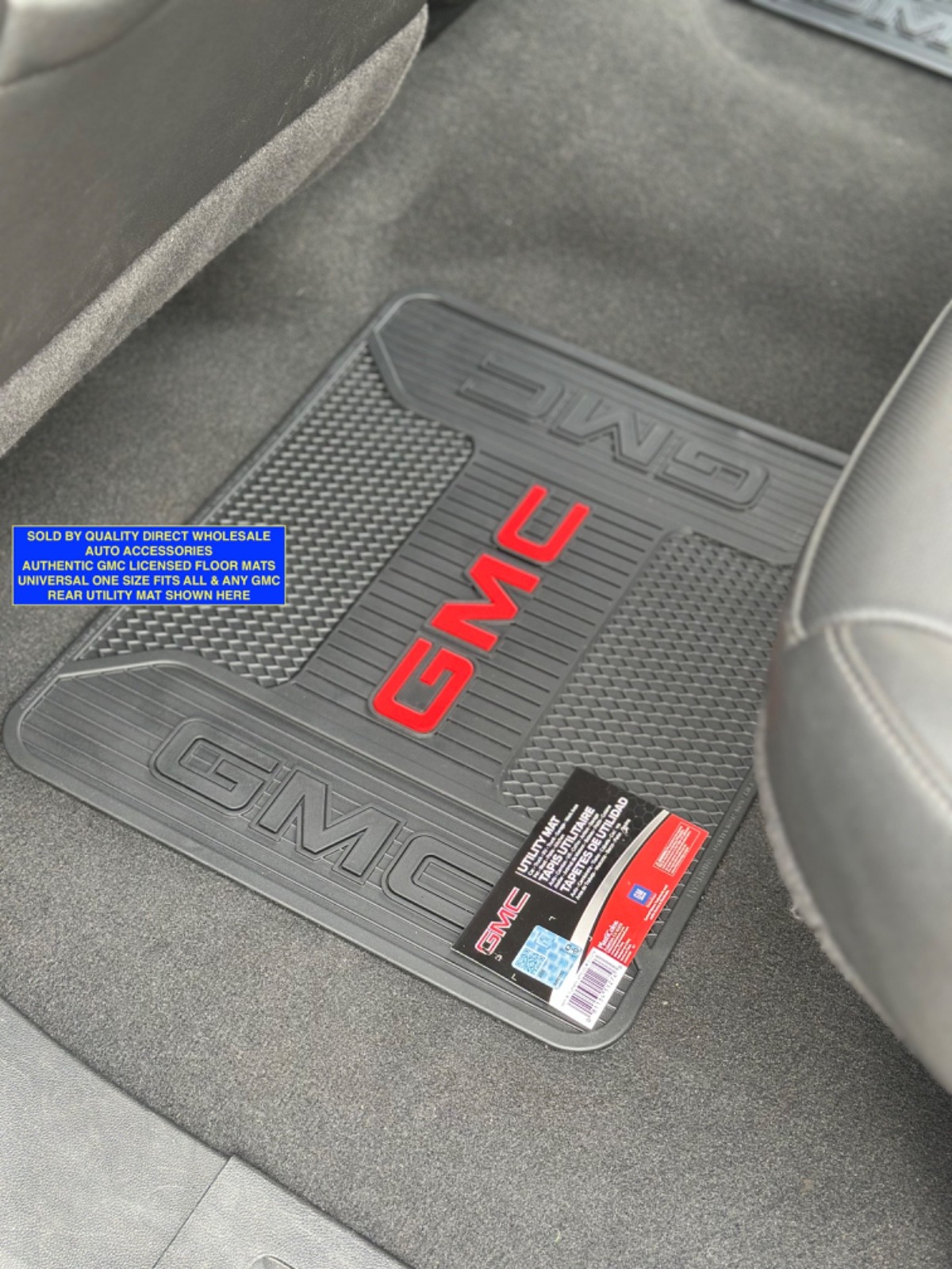 SET: GMC Floor Mats & STEERING WHEEL COVER All Weather Authentic GM BEST Gift
