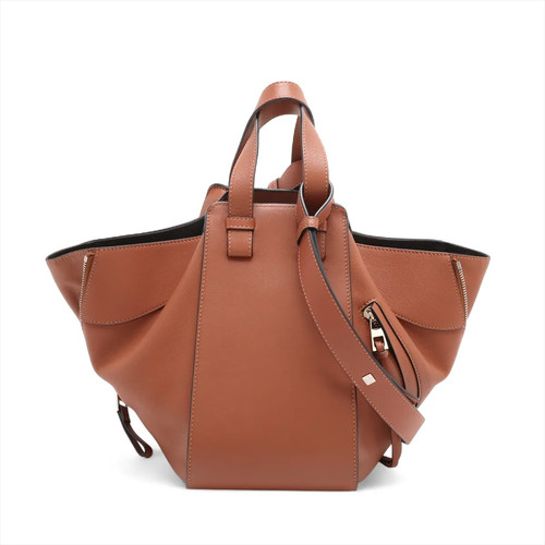 Loewe Hammock Small Leather 2 Way Handbag Brown