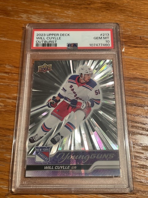 Will Cuylle Outburst Young Guns PSA 10 New York Rangers