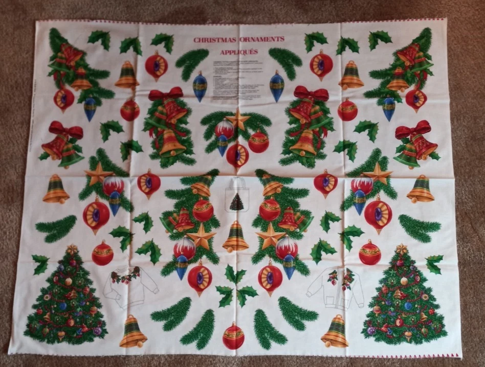 Lote 9 Paneles de Tela Navidad Corte y Coser/Apliques-Manteles Medias Adornos... Foto 4 de 4