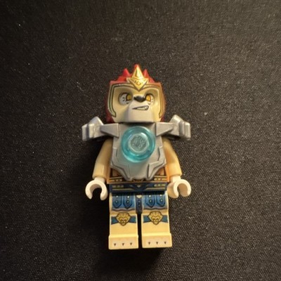 LEGO Laval minifigure Legends of Chima red headpiece blue armor plastic