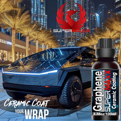 GRAPHENE CERAMIC CAR COATING PPF VINYL WRAP CYBER TRUCK  PROTECTION 100ML- 'KIT'