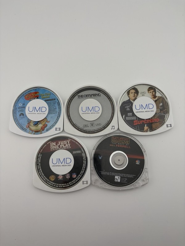 PSP UMD Movie and Music Lot of 5
