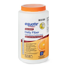 Equate Daily Fiber Orange Smooth Fiber Powder, 48.2 oz  Fast Free Shipping 
