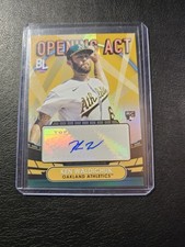 Topps 2023 Big League Ken Waldichuk Gold Foil Auto RC 34/50 Athletics #OAA-KW