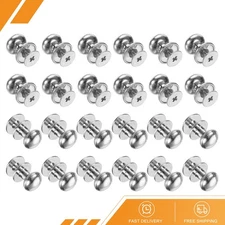 24pcs 0.38"x0.4" Mini Round Knobs Small Drawer Pulls Silver