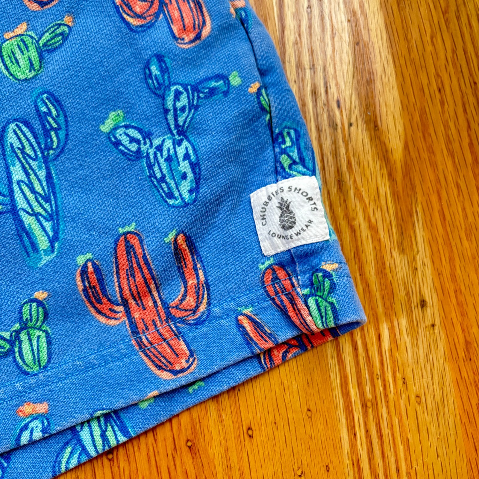 CHUBBIES Blue Red Green Cactus Lounge Shorts Mens Size Medium