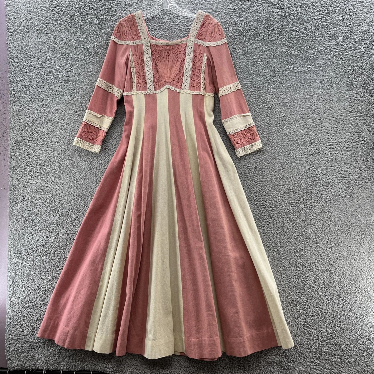 Cotton 3/4 Sleeve Striped Maxi Dresses for Women for sale | eBay
