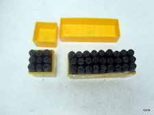 36pcs Metal Stamping Kit, 0.5in, 12.5mm Steel Number and Letter Punch Set