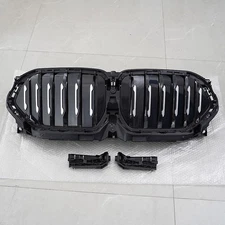 Gloss Black Front Radiator Grille Active Air Shutter For BMW X6 G06 2019-2022 US