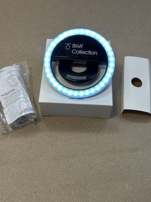 RHA Collection LED Selfie Ring Light   Rechargeable Battery Powered   Clip