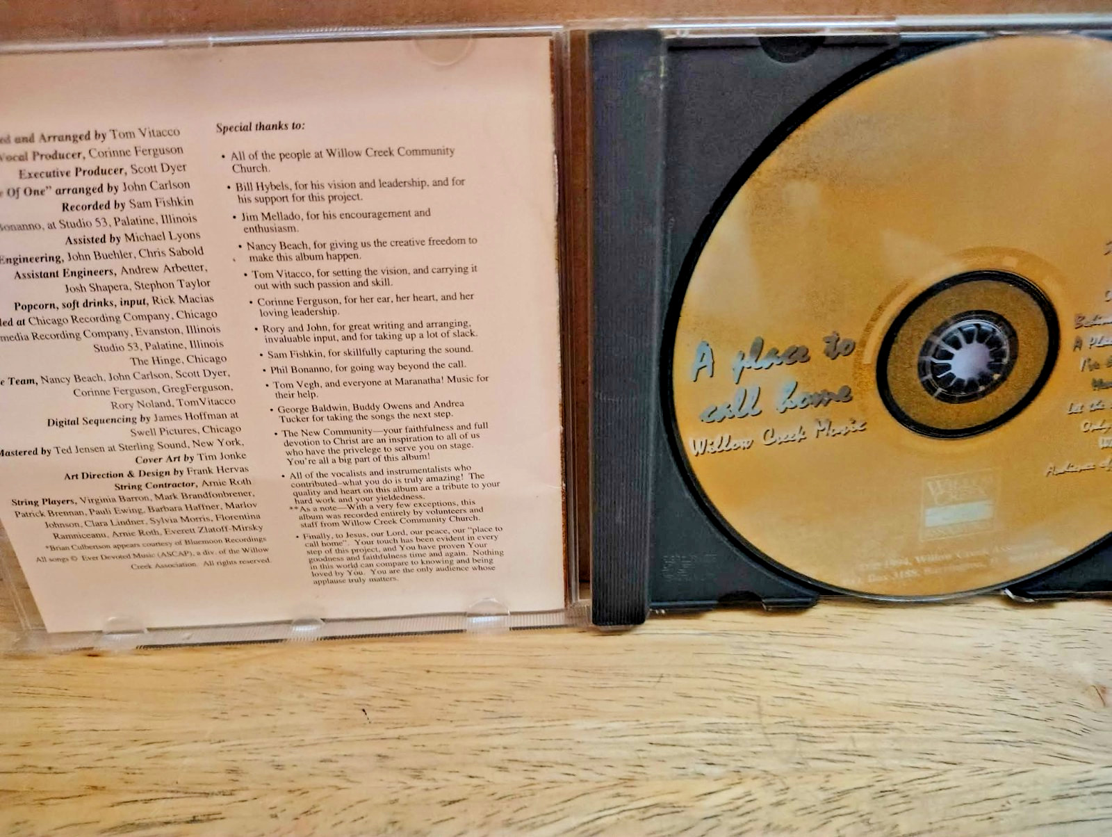 Willow Creek  Place to Call Home CD Gently Used inspirational