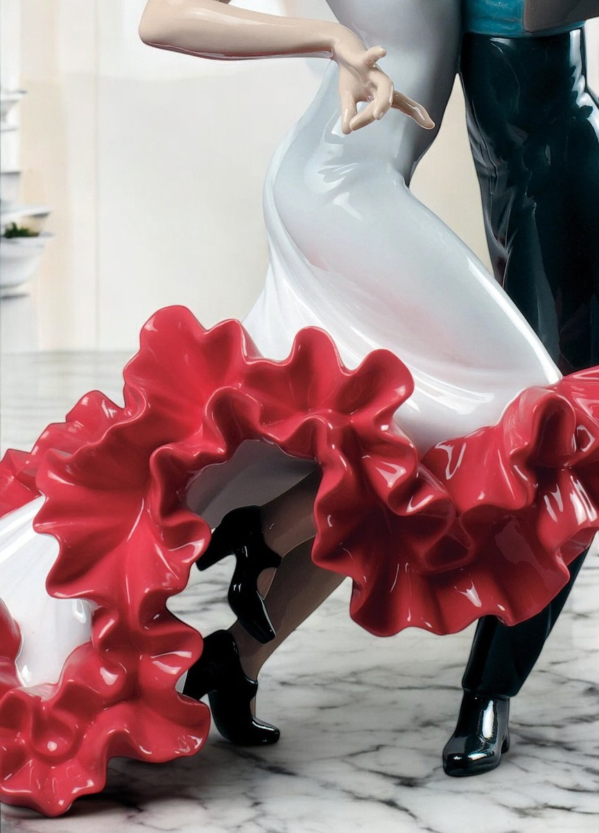 sale☆ニューヨーク画家　フラメンコ Lladro 01009333 Flamenco dancers Couple Figurine #9333 NEW +