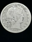 Rarer Date 1893-O Barber Half Dollar Rare Date! G Details ! No Reserve Auction!