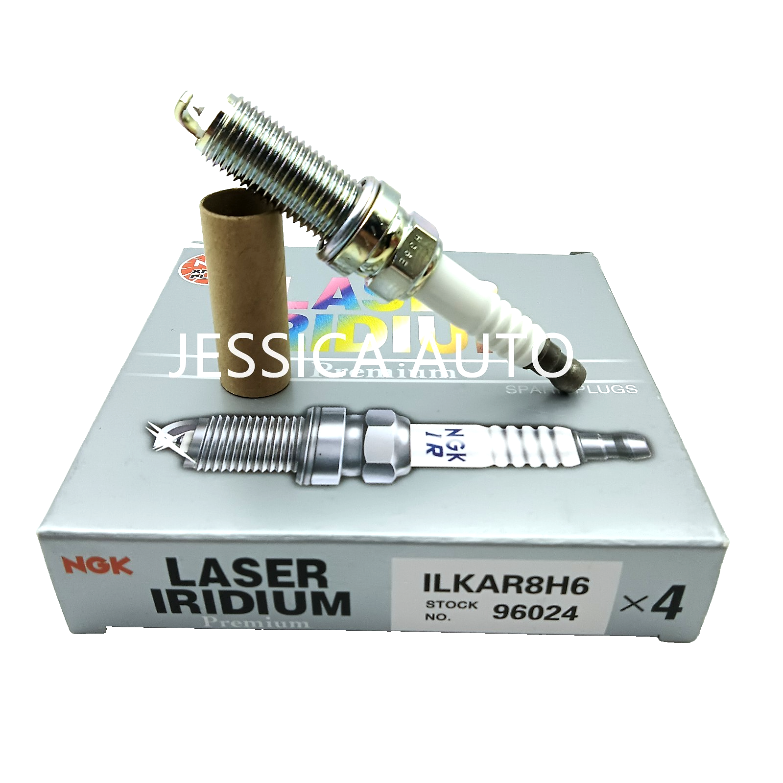 Set of 4 NGK 96024 Laser Iridium Spark Plug ILKAR8H6 For Subaru Forester and WRX
