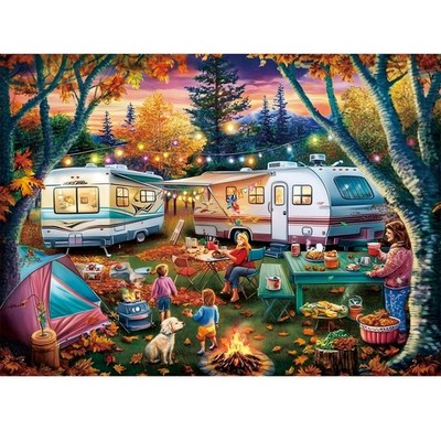 300 Piece Puzzle for Adults,Fall RV Camping Kids Adult