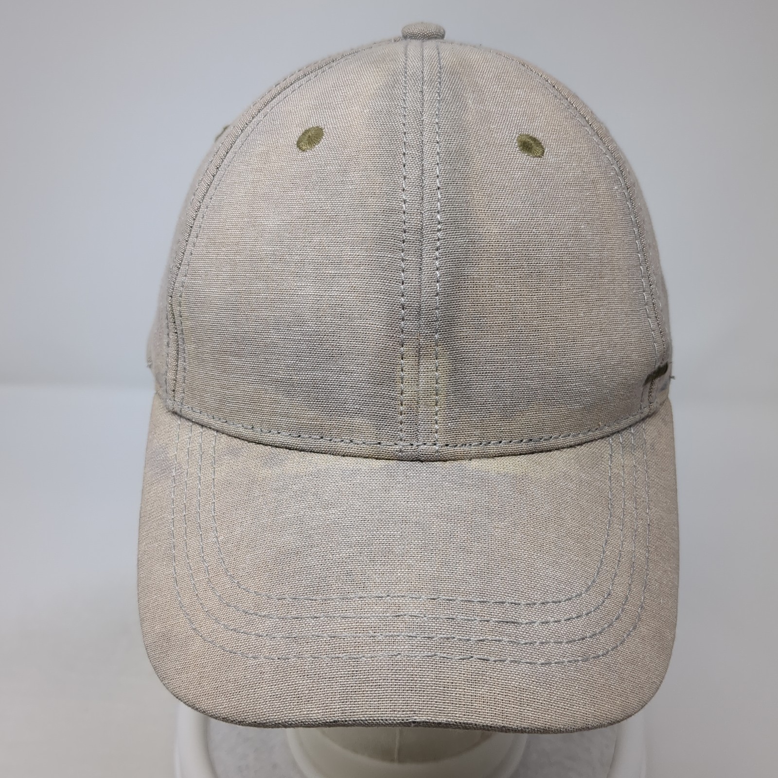 Pugs Strapback Baseball Hat Solid Beige One Size … - image 2