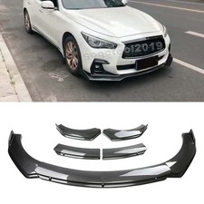 Carbon Fiber Front Bumper Lip Spoiler Splitter Lower Chin For Infiniti Q50 2014 Carbon Fiber Front Bumper Lip Spoiler Splitter Lower Chin For Infiniti Q50 2014
