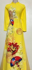 Ao Dai Lụa Cao Cấp Vietnamese Dress With Pant - Size: Small