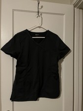 SCRUBSTAR LADIES DARK GRAY SCRUB TOP SIZE M