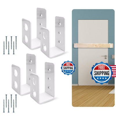 Securityman 2-Pk Heavy Duty 2X4 Door - Of Force Install In - 4Pc
