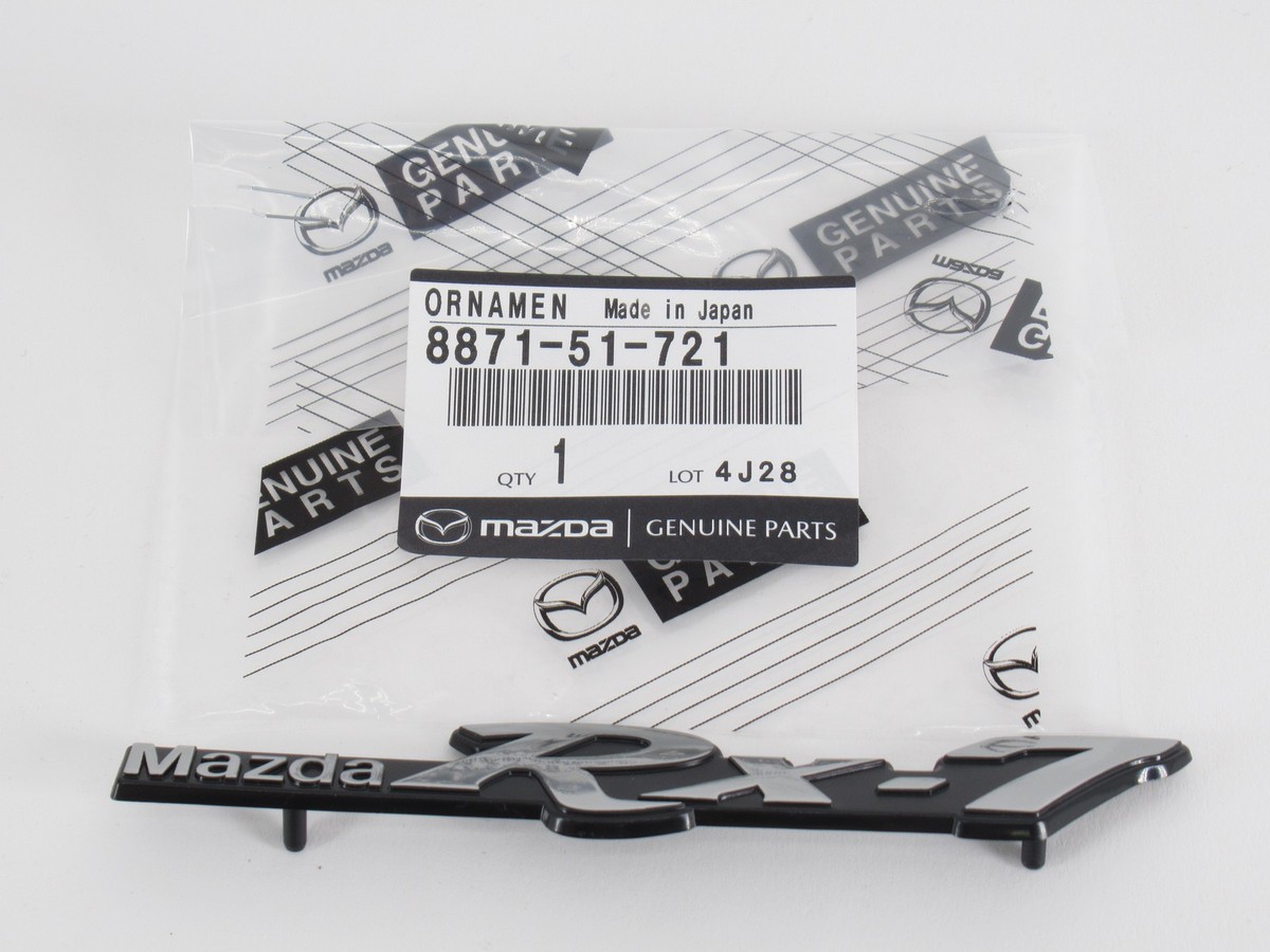 マーク&ロナブレザー Genuine Mazda Rx-7 Badge Logo Emblem 887151721 for sale online | eBay