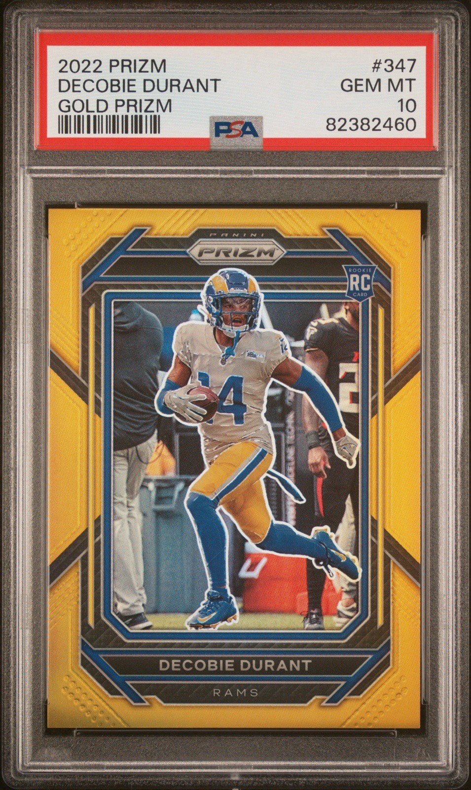 2022 Panini Prizm Decobie Durant Rookie True Gold /10 PSA 10 POP 1 Rams