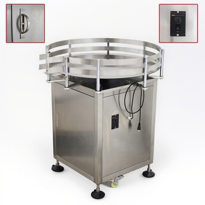 39.37'' Dia. Electric Automatic Round Bottle Collecting Machine with Wheels 110V