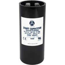 Motor Start Capacitor 108-130 Mfd uF 330 VAC Universal Fit 1.43 x 3.38 inch