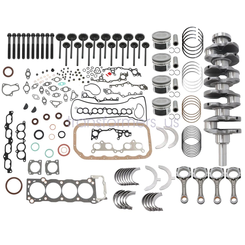 3RZFE Engine Rebuild Overhaul Kit-Crankshaft Rods For 1994-04 Toyota Tacoma 2.7L - Image 2 of 4