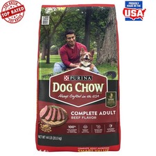 High Protein Dry Dog Food Adult Kibble Real Beef 44lb Complete Nutrition New 0.90 per pound