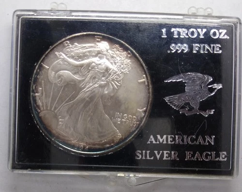 1994 1 Oz Silver American Eagle UNC/BU, Natural Toning