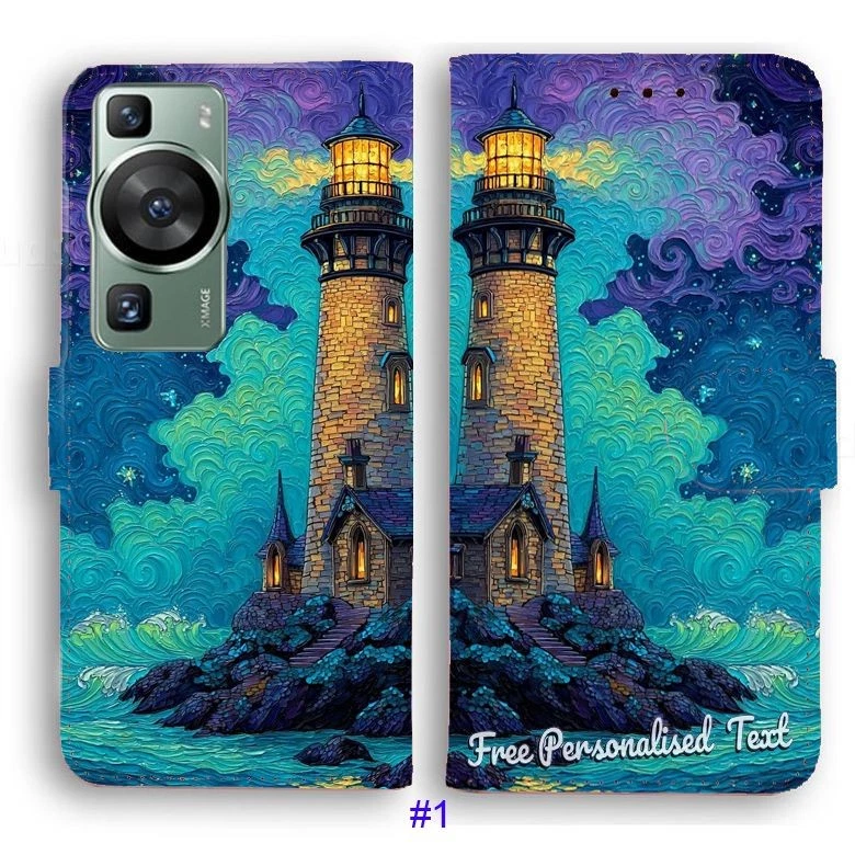 Capa telefone texto personalizada para Huawei P Series - P60/50/40/30/20/10/9/8 - Imagem 2 de 4