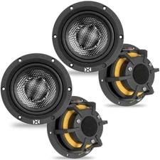 (2-Pairs) NVX XQS3 200W 3.5" X-Series Midrange Car Speakers