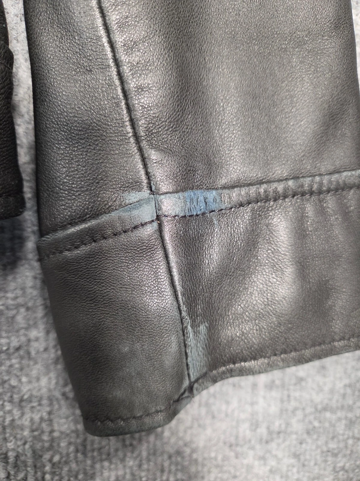 JF J. Ferrar Genuine Lambskin Black Leather Jacket Small image 5