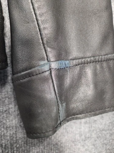 JF J. Ferrar Genuine Lambskin Black Leather Jacket Small image 5