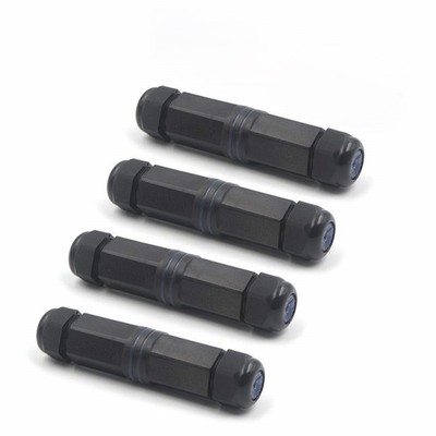 VCE Waterproof RJ45 Coupler IP68, CAT6/CAT5E/CAT5 Female to Female Coupler 4PK