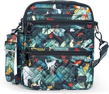 Bolso Bandolera Convertible Lug Can XL, Negro Vida Silvestre, Poliéster, Unisex