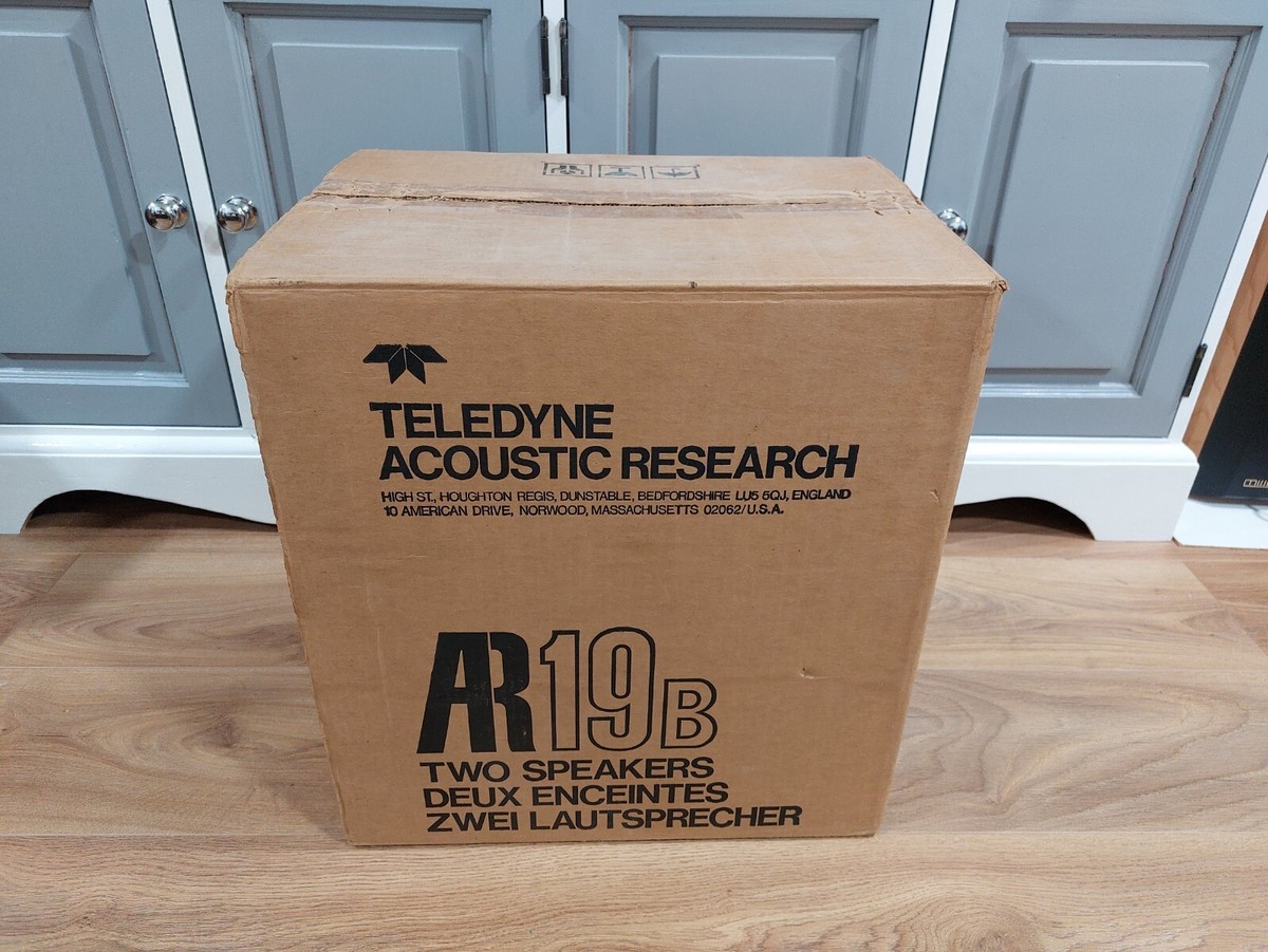 Vintage Acoustic Research AR19B HiFi Bookshelf Speakers Box
