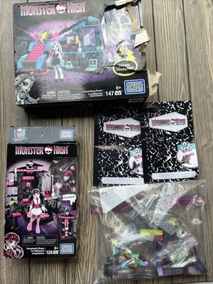 Mega Bloks Lot Monster High Vamptastic Room Electrifying Ghostly Gossip Fear Squ