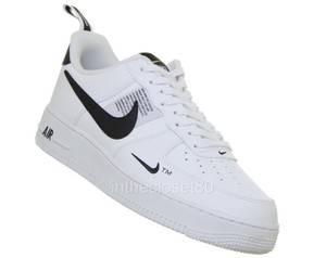 Nike Air Force 1 LV8 Utility GS White Black Tour Yellow Juniors ... Nike Air Force 1 LV8 Utility GS White Black Tour Yellow Juniors ...