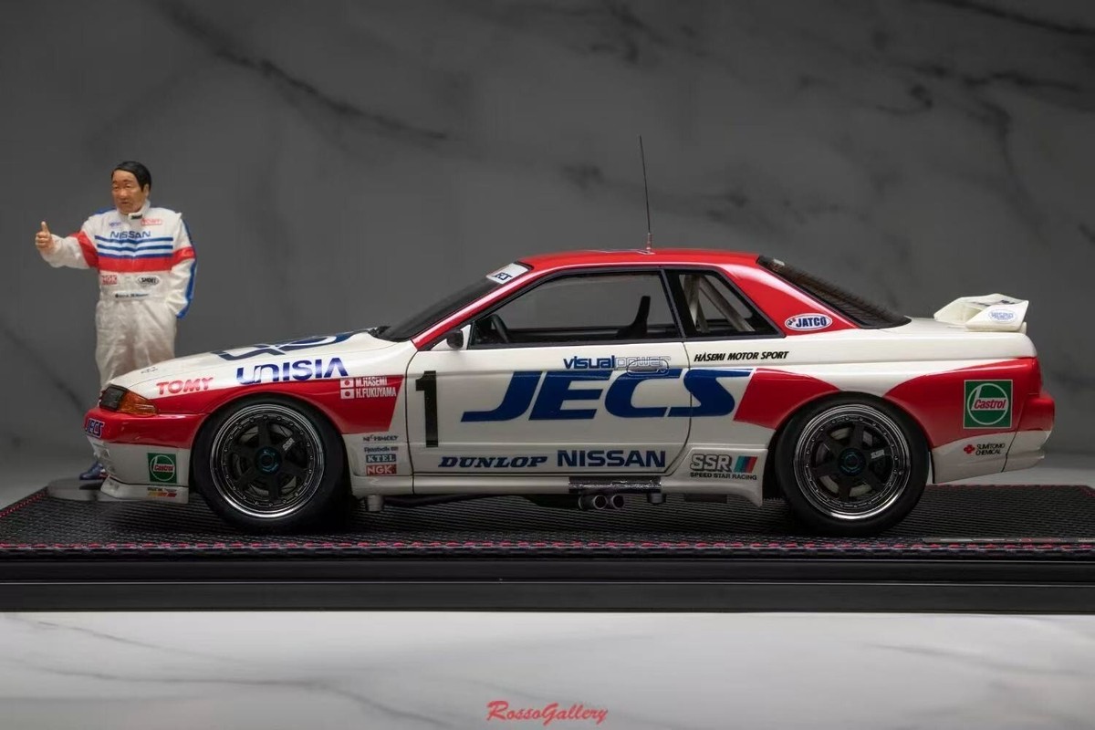 京商　1/18 UNISIA JECS SKYLINE IG2978 UNISIA JECS SKYLINE (#1) 1993 JTC With Mr. Hasemi