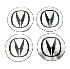 4x Set Of Acura Silver Wheel Center Hub Caps 69mm