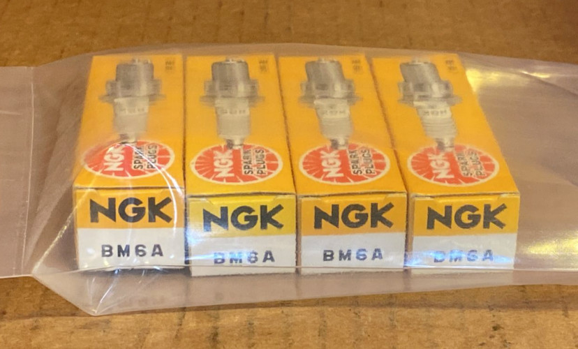 NGK Spark Plug - Set of 4 - #BM6A / NGK 5921 - Fits Volvo 122  Others