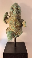 Antique 11th/12th C. Angkor Wat Bronze Sculpture Of Deity Garuda