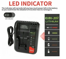 FOR Black & Decker 8.0Ah 20Volt LB2X4020 Battery /Charger 20V MAX Lithium LBXR20