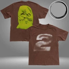 Travis Scott Cactus Jack New Album Jackboy2 Green Mask Horror  2 Sided T-Shirt