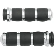 AVON AIR-93-FLY Chrome 3-Ring Velvet Air Hand Grips for Harley Electronic TBW